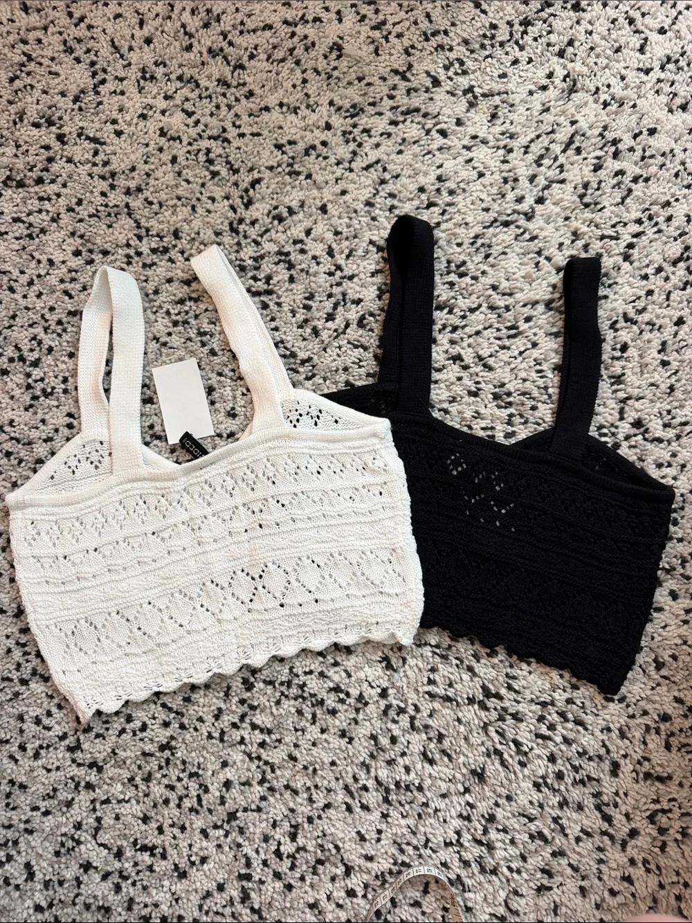 H&M Crochet Tanks